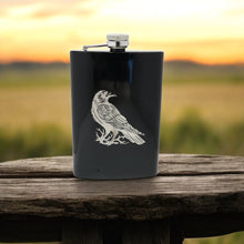 Load image into Gallery viewer, 8oz Crow Raven Flask