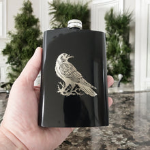 Load image into Gallery viewer, 8oz Crow Raven Flask