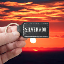 Load image into Gallery viewer, Keychain - Rectangle - Silverado - Leather
