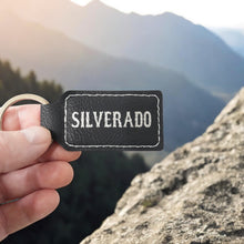 Load image into Gallery viewer, Keychain - Rectangle - Silverado - Leather