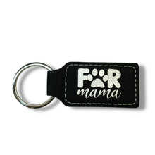 Load image into Gallery viewer, Keychain - Rectangle - Fur Mama - Leather