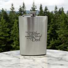 Load image into Gallery viewer, 8oz Any Man Can Be a Father Stainless Steel Flask