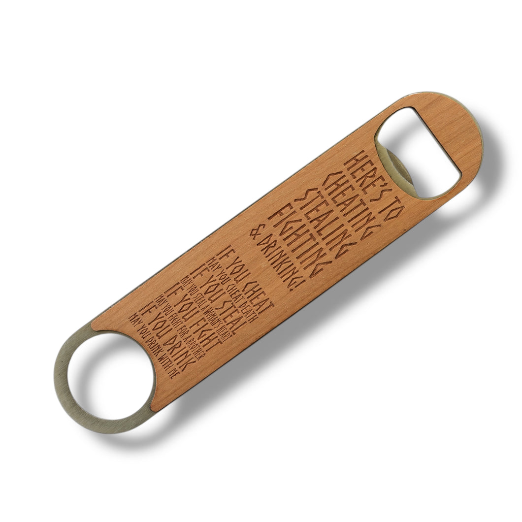 Wooden Bottle Opener - Viking Toast