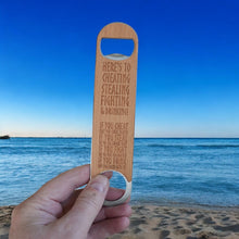 Load image into Gallery viewer, Wooden Bottle Opener - Viking Toast