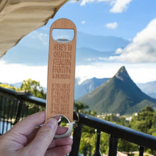 Load image into Gallery viewer, Wooden Bottle Opener - Viking Toast