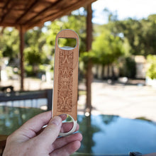 Load image into Gallery viewer, Wooden Bottle Opener - Aztec Calendar