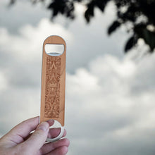 Load image into Gallery viewer, Wooden Bottle Opener - Aztec Calendar