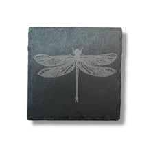 Load image into Gallery viewer, Coaster - Slate - Dragonfly - SET OF 2