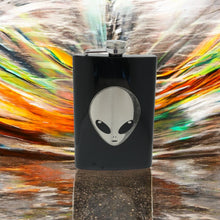 Load image into Gallery viewer, 8oz BLACK Alien Flask