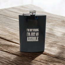 Load image into Gallery viewer, 8oz BLACK I&#39;m Not Wrong Flask