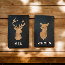 Load image into Gallery viewer, Sign - CUSTOM - Men and Women Deer Restroom Signs 6x10 (Both Signs)