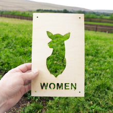 Load image into Gallery viewer, Sign - CUSTOM - Men and Women Deer Restroom Signs 6x10 (Both Signs)