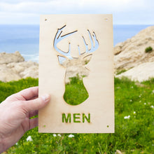 Load image into Gallery viewer, Sign - CUSTOM - Men and Women Deer Restroom Signs 6x10 (Both Signs)