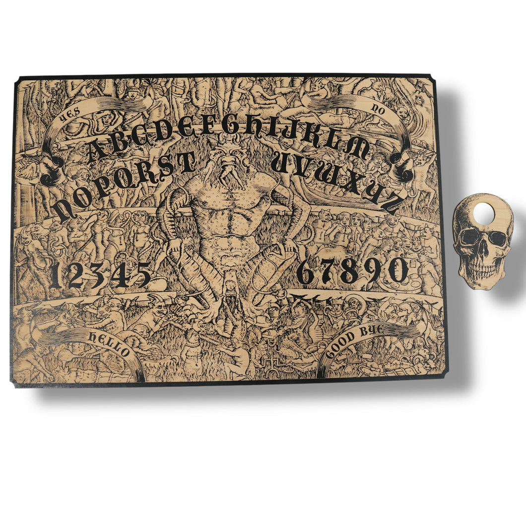 Spirit Board - Dante's Inferno with Skull Cursor 24x18 in Sign