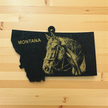 Load image into Gallery viewer, Ornament - Black - Montana with Horse