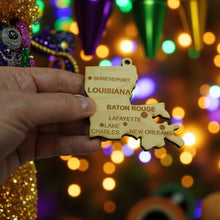 Load image into Gallery viewer, Ornament - CUSTOM - Louisiana State with Cities