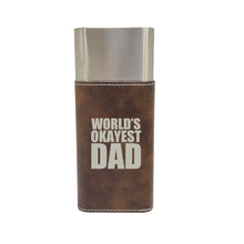 Load image into Gallery viewer, Cigar Case with Cutter - Worlds Okayest Dad Leather