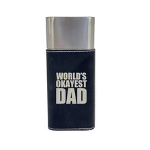 Load image into Gallery viewer, Cigar Case with Cutter - Worlds Okayest Dad Leather