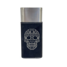 Load image into Gallery viewer, Cigar Case with Cutter - Sugar Skull Leather