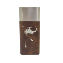 Load image into Gallery viewer, Cigar Case with Cutter - Helicopter Lineman Leather