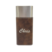 Load image into Gallery viewer, Cigar Case with Cutter - PERSONALIZED With your name Leather