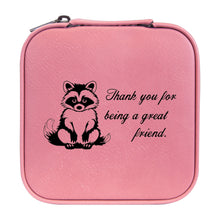 Load image into Gallery viewer, Jewelry Box 4x4 - CUSTOM - Thank you for being a great friend with Raccoon