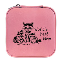Load image into Gallery viewer, Jewelry Box 4x4 - CUSTOM - Worlds best mom with Raccoons