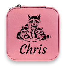 Load image into Gallery viewer, Jewelry Box 4x4 - PERSONALIZED - CUSTOM - Raccoons