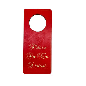 RED Please do not disturb door hanger Sign