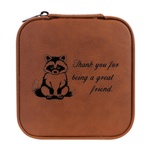Load image into Gallery viewer, Jewelry Box 4x4 - CUSTOM - Thank you for being a great friend with Raccoon