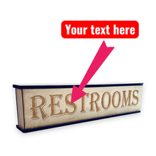 Load image into Gallery viewer, Sign - PERSONALIZED - Box Sign - 24x6x3 inches