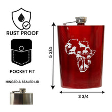 Load image into Gallery viewer, 8oz Flask - African Scene