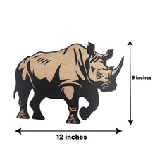 Load image into Gallery viewer, Signs - Black - Safari Animals - SET of 4 LARGE - Double stick tape included