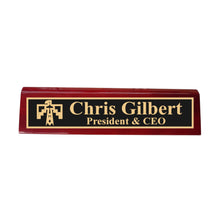 Load image into Gallery viewer, Desk Wedge Name Plate - PERSONALIZED - Thunderbird Native American - 11 Inches