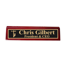 Load image into Gallery viewer, Desk Wedge Name Plate - PERSONALIZED - Lineman - 11 Inches