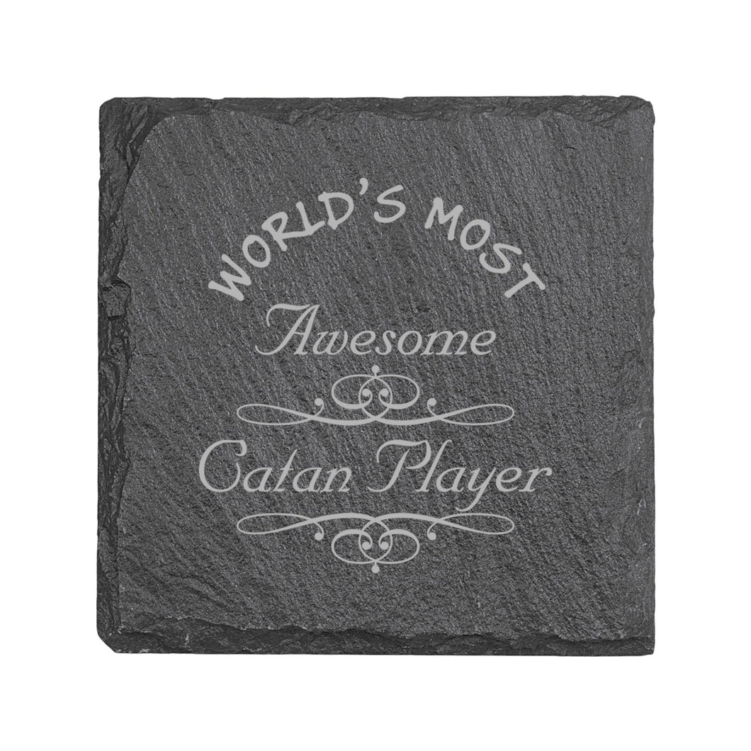 Coaster - Slate - Worlds most awesome Catan player - SET OF 2