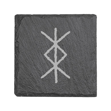 Coaster - Slate - Viking Protection Rune - SET OF 2