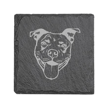 Load image into Gallery viewer, 15oz Stemless Wine Glass Set - Pit Bull + Slate Coaster
