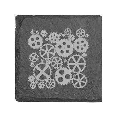 Coaster - Slate - Gears - SET OF 2