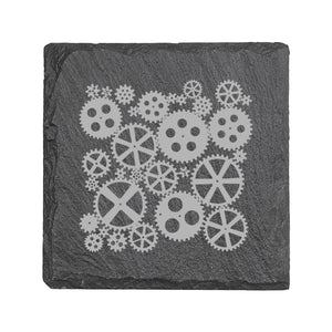 Coaster - Slate - Gears - SET OF 2