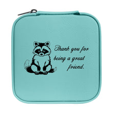 Load image into Gallery viewer, Jewelry Box 4x4 - CUSTOM - Thank you for being a great friend with Raccoon