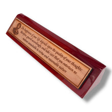 Load image into Gallery viewer, Desk Wedge Name plate - Marcus Aurelius - 11 Inches