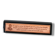 Load image into Gallery viewer, Desk Wedge Name plate - Marcus Aurelius - 11 Inches