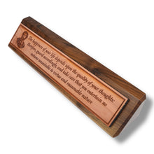 Load image into Gallery viewer, Desk Wedge Name plate - Marcus Aurelius - 11 Inches
