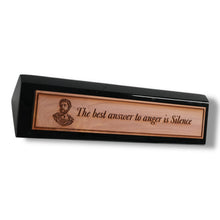 Load image into Gallery viewer, Desk Wedge Name plate - Marcus Aurelius - 11 Inches