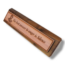 Load image into Gallery viewer, Desk Wedge Name plate - Marcus Aurelius - 11 Inches