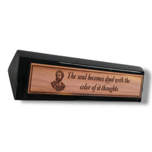 Load image into Gallery viewer, Desk Wedge Name plate - Marcus Aurelius - 11 Inches