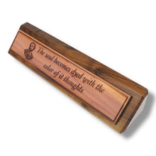 Load image into Gallery viewer, Desk Wedge Name plate - Marcus Aurelius - 11 Inches