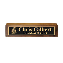 Load image into Gallery viewer, Desk Wedge Name Plate - PERSONALIZED - Native American Indian - 11 Inches