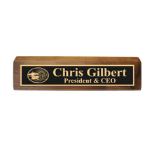 Load image into Gallery viewer, Desk Wedge Name Plate - PERSONALIZED - Noahs Ark - 11 Inches